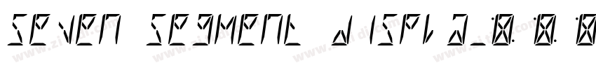 Seven Segment Displa字体转换